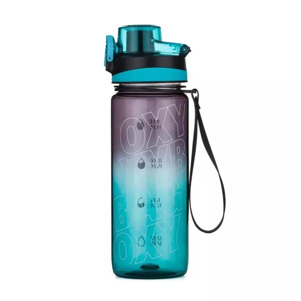 Oxy Ombre: Oxy Life kulacs - 800 ml, fekete-türkiz