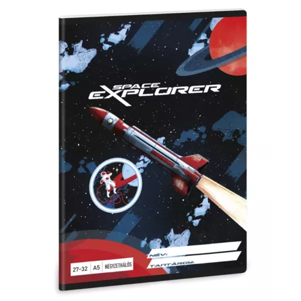 Space Explorer: ruuduline vihik – A5 formaat