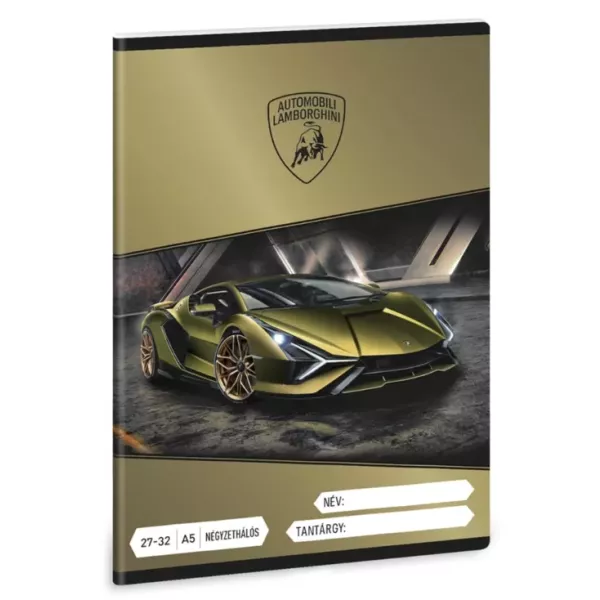 Lamborghini: ruuduline vihik – A5 formaat