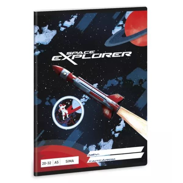 Space Explorer: glad schrift - A5-formaat