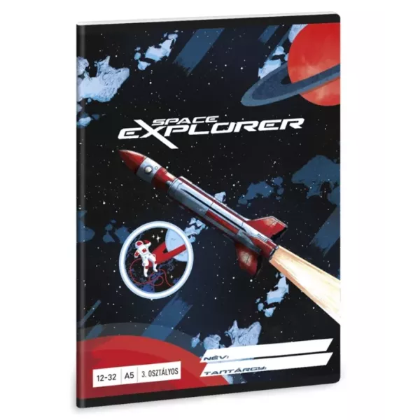 Space Explorer: Gelijnd schrift - groep 3, A5-formaat