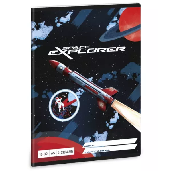 Space Explorer: gelijnd schrift - groep 4, A5-formaat