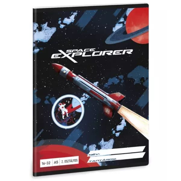 Space Explorer: Vonalas füzet - 2. osztályos, A/5-ös