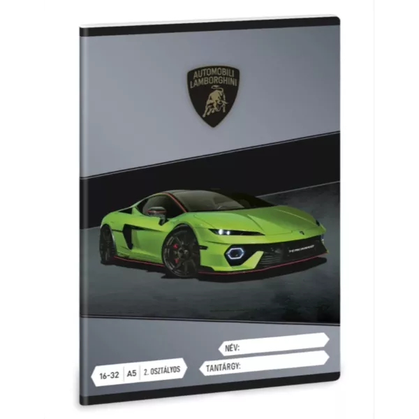 Lamborghini: Caiet tip 2 linii – clasa a II-a, format A5