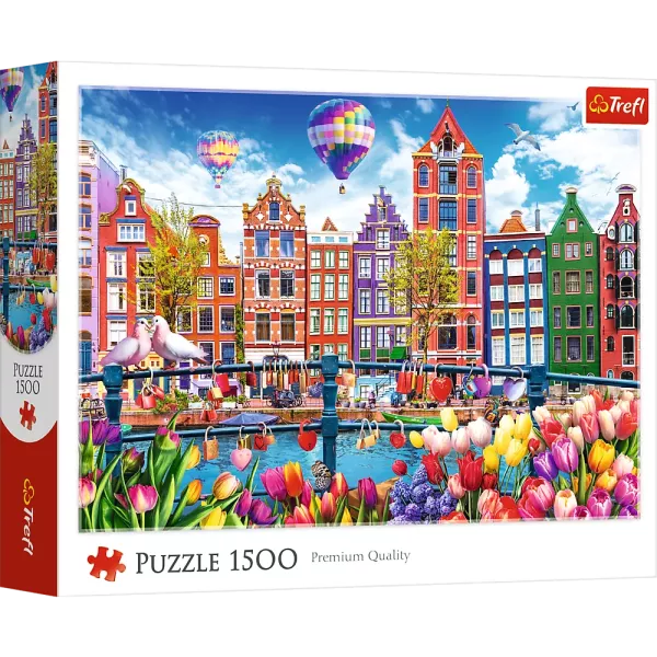 Trefl : Puzzle coloré Amsterdam - 1500 pièces