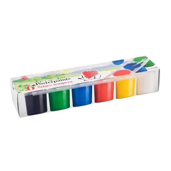 Tempera colorata in vasetto ICO Süni - confezione da 6 pezzi