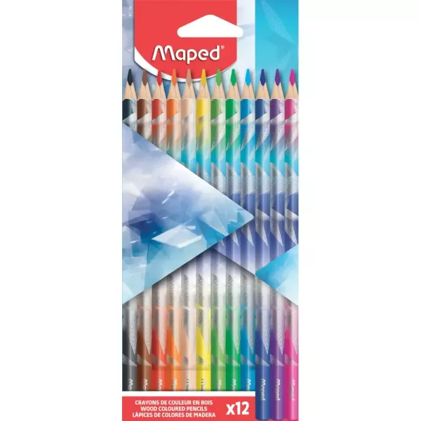 Maped: set di matite colorate Arctic - triangolari - 12 pezzi