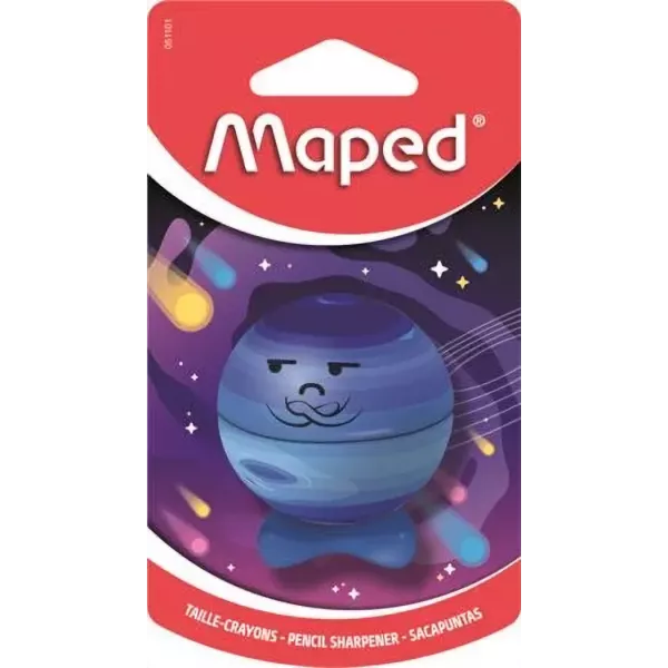 Maped: Planet temperówka w kształcie planety, pojemnikowa, jednootworowa, różne kolory