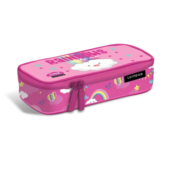 Lollipop Rainbow: Estojo de canetas confortável tipo pouch