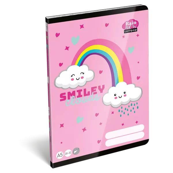 Lollipop Rainbow: Sima füzet - A/5-ös