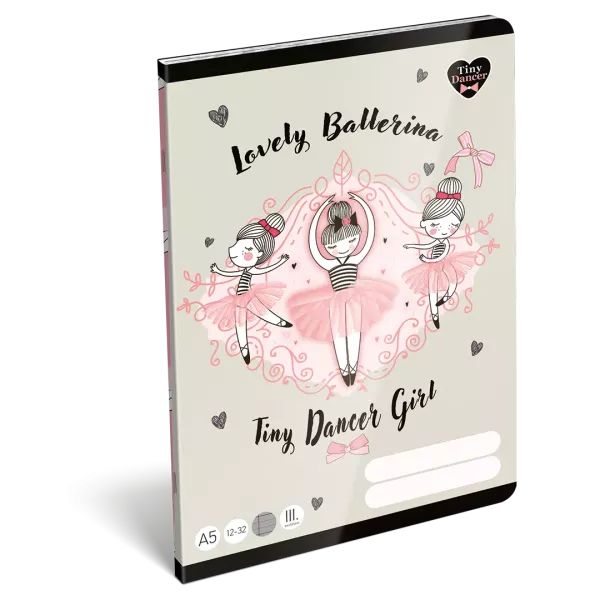 Lovely Ballerina: Vonalas füzet - A/5-ös, 3. osztályos