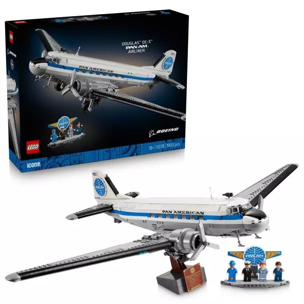 LEGO® Icons Douglas DC-3 PAN AM® utasszállító repülőgép 11378