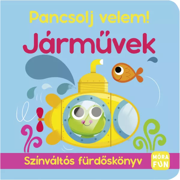 ¡Chapotea conmigo! - Vehículos - Libro de baño que cambia de color