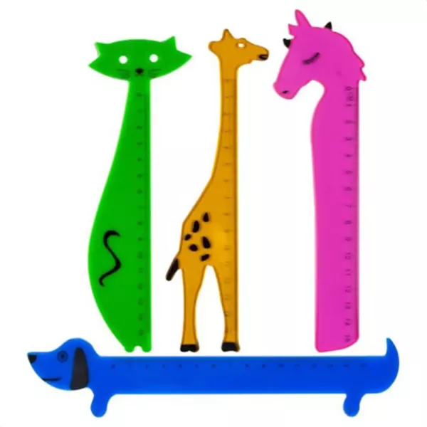 Règle en forme d’animal - 15 cm, modèles assortis