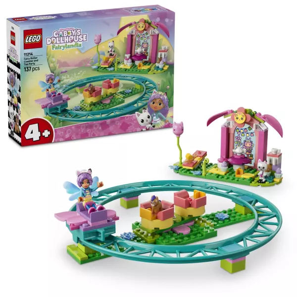 Maison de poupée LEGO® Gabby Montagnes russes féeriques et heure du thé 11214