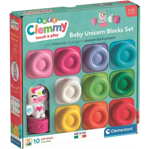 Clemmy: Morbidi mattoncini unicorno - set da 10 pezzi