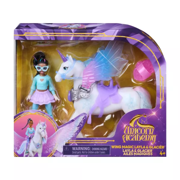 Academia Unicornilor - Set înaripat - Layla și Glacier
