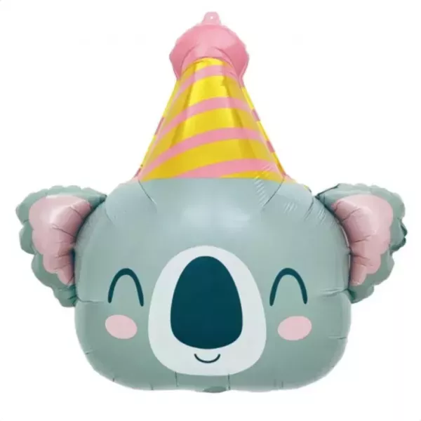 Geburtstags-Koala Bär Folienballon – 50 x 48 cm