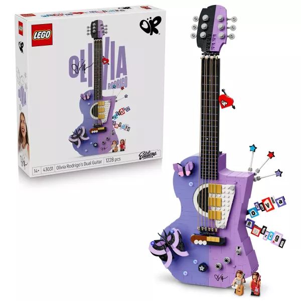 LEGO® Editions Music Olivia Rodrigo kettős stílusú gitárja 43031