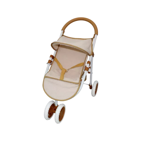 Bambolina: Cochecito tipo jogger con cesta para muñecos bebé - 59 cm
