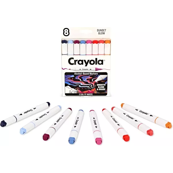 Crayola: Σετ μαρκαδόρων τέχνης “Ηλιοβασίλεμα”, 8 τεμάχια