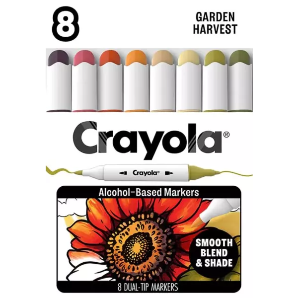 Crayola: Art Markers - Jardim Encantado, conjunto de 8 marcadores de feltro