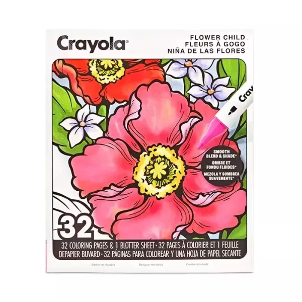 Crayola: Carte de colorat pentru adulți – Magia florilor