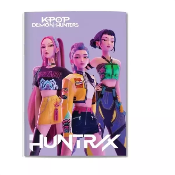 Carnet ligné K-POP Demon Hunters : Huntrix, format B5, modèles assortis