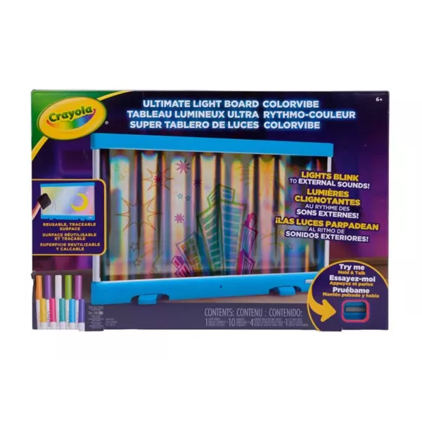 Crayola: Ultimate quadro de luz com efeitos que reagem ao som e marcadores especiais