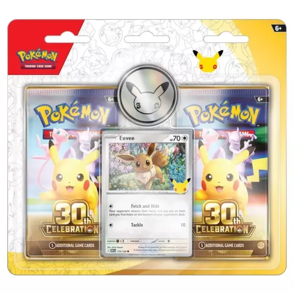 POKÉMON KÁRTYAJÁTÉK: 30. ÉVFORDULÓ - 2 csomagos blister