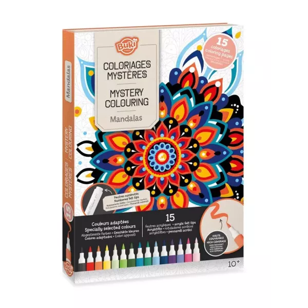 Buki: conjunto mágico de colorir mandalas