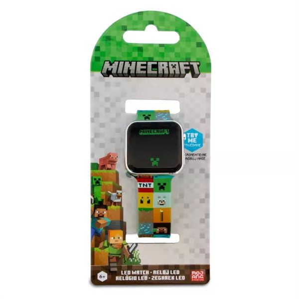 Kids Euroswan: LED rokas pulkstenis, Minecraft