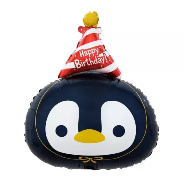 Folienballon „Geburtstagspinguin“ – 41 x 50 cm, verpackt