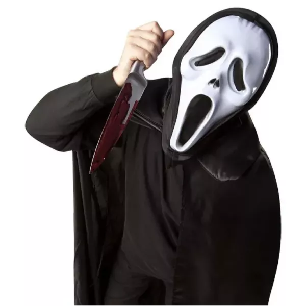 Maschera di Scream con cappuccio - taglia unica