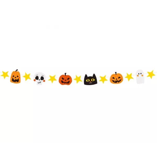 Halloween mintás papírgirland - 250 cm, színes