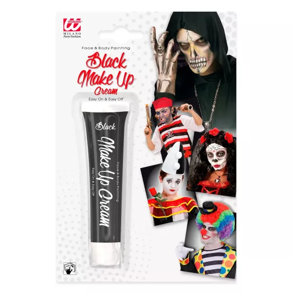 Pintura facial en tubo, 28 ml, color negro