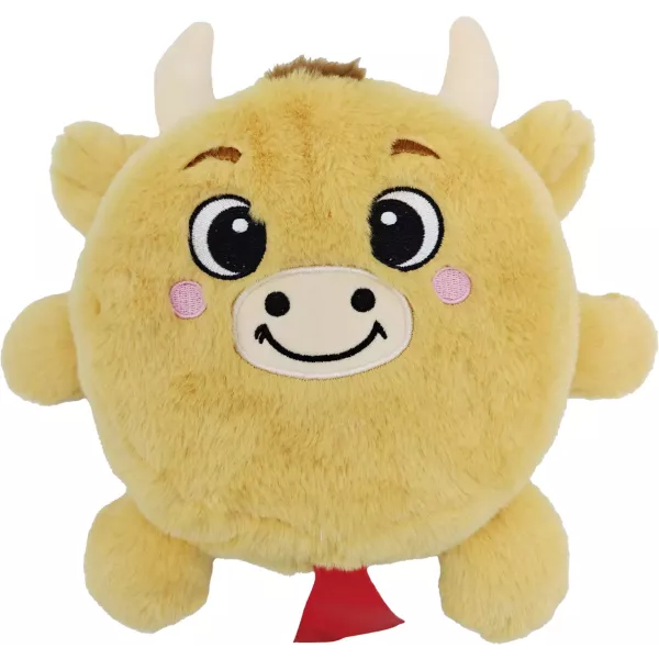 Cuscino scoreggione di peluche a forma di toro