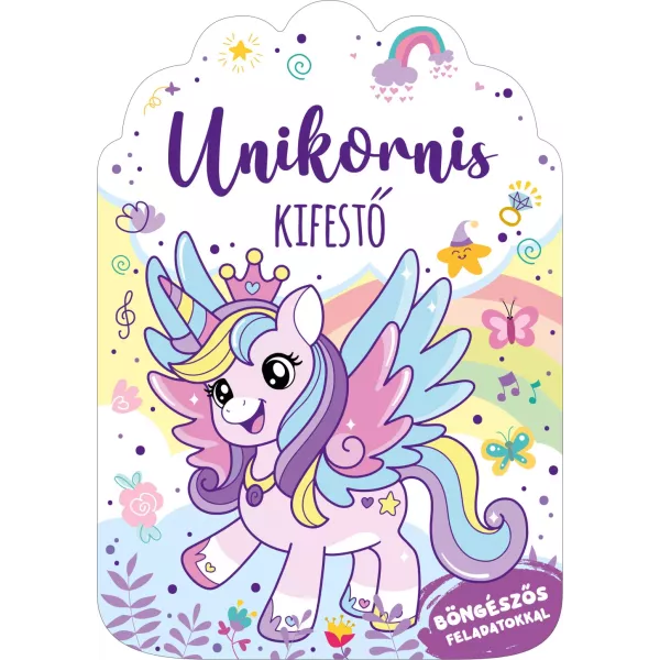 Libro da colorare con unicorni - in ungherese
