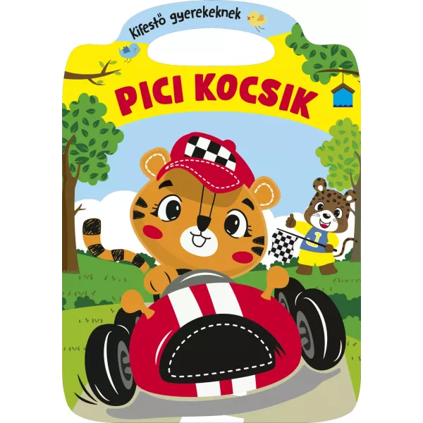 Carros pequeninos – livro de colorir para crianças - em húngaro