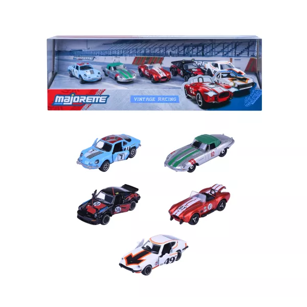 Majorette: Vintage Racing – set van 5 stuks