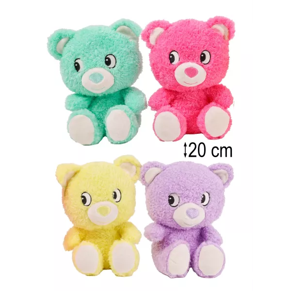 Osito sentado, de neón, 20 cm, disponible en 4 colores distintos