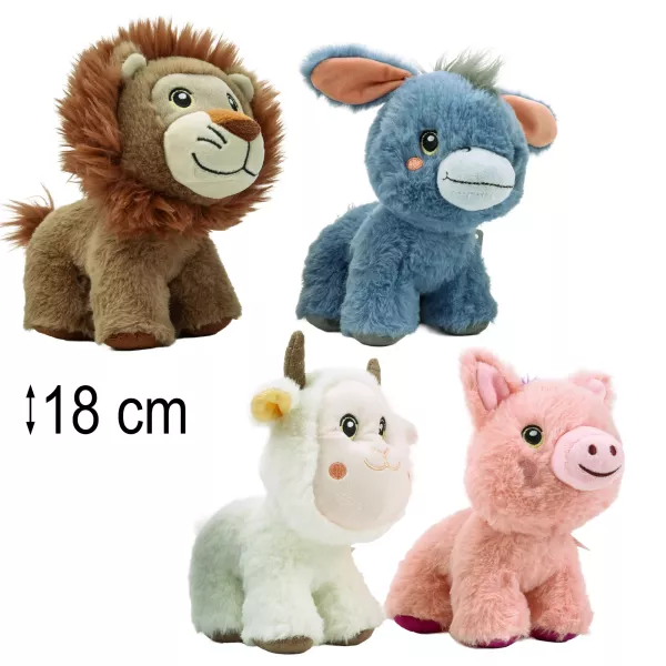 Animaux debout, 18 cm, 4 types