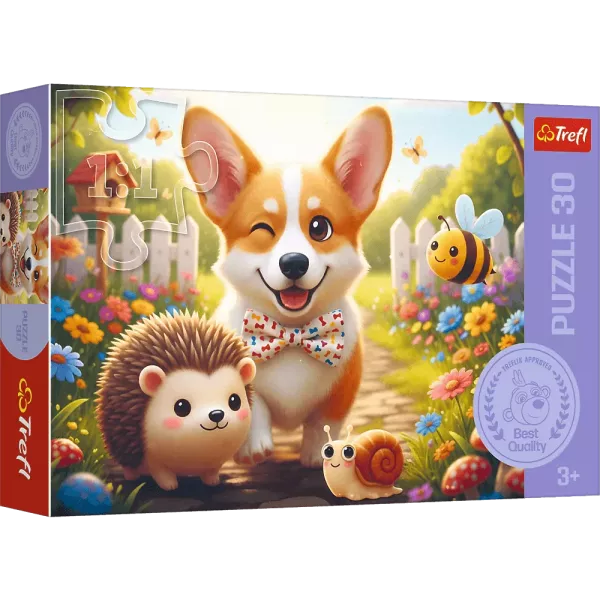 Trefl: Una giornata con il corgi - puzzle da 30 pezzi