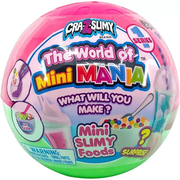 Pelota mini slime sorpresa Cra-Z-Slimy - varios tipos