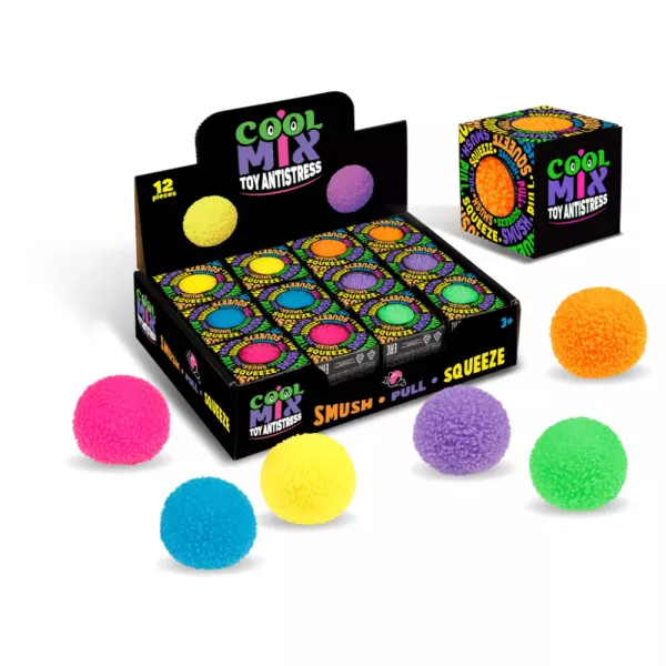 Cool Mix: textura macia tipo bola - 6 cm, vários tipos