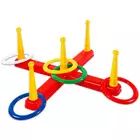 Jogo de argolas de plástico para habilidades - vermelho