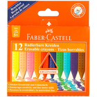 Faber-Castell 12 db-os radírozható vékony zsírkréta készlet