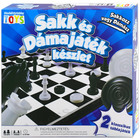 Sakk és dámajáték társasjáték készlet