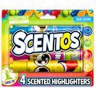 Scentos: 4 darabos illatos szövegkiemelő - alapszínek