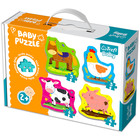 Trefl: Animale de fermă - puzzle baby cu 3-4-5-6 piese